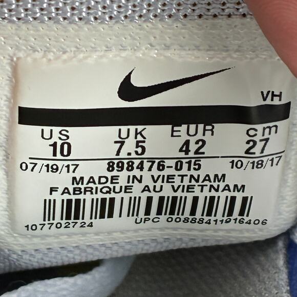 Nike Flex 2017 RN Running Shoes Grey Blue Sneakers 898476-015 Women's Size 10 - Picture 11 of 12